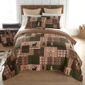 Donna Sharp Green Forest-King Quilt Set, Measures 104 x 96, Includes 1 Quilt and 2 King Shams, Machine Washable