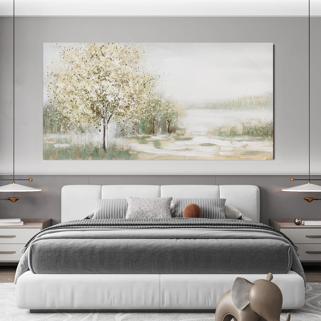 Canvas Wall Art Decor Oversized Landscape Wall Art Decor Green Wall Art for Living Room Natural Canvas Art Wall Decor Oversized Wall Art Prints For Walls Home Office Wall Decorations 39'X78'