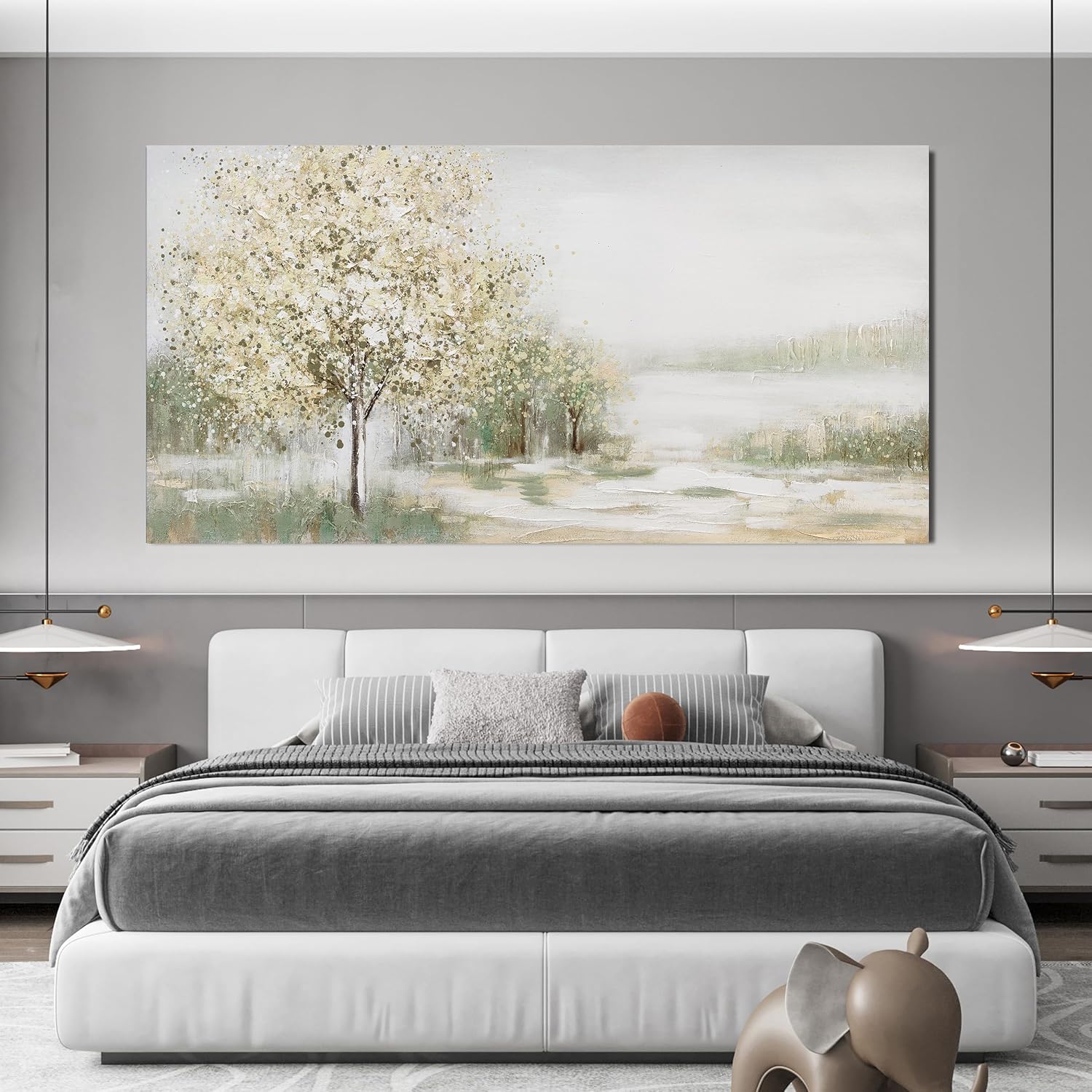Canvas Wall Art Decor Oversized Landscape Wall Art Decor Green Wall Art for Living Room Natural Canvas Art Wall Decor Oversized Wall Art Prints For Walls Home Office Wall Decorations 39'X78'