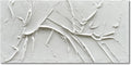 NANKAI Hand-Painted Thick Texture White Minimalist Oil Painting 30x60 Inch Large Contemporary Art Oil Painting, Home, Office Wall Decoration Art