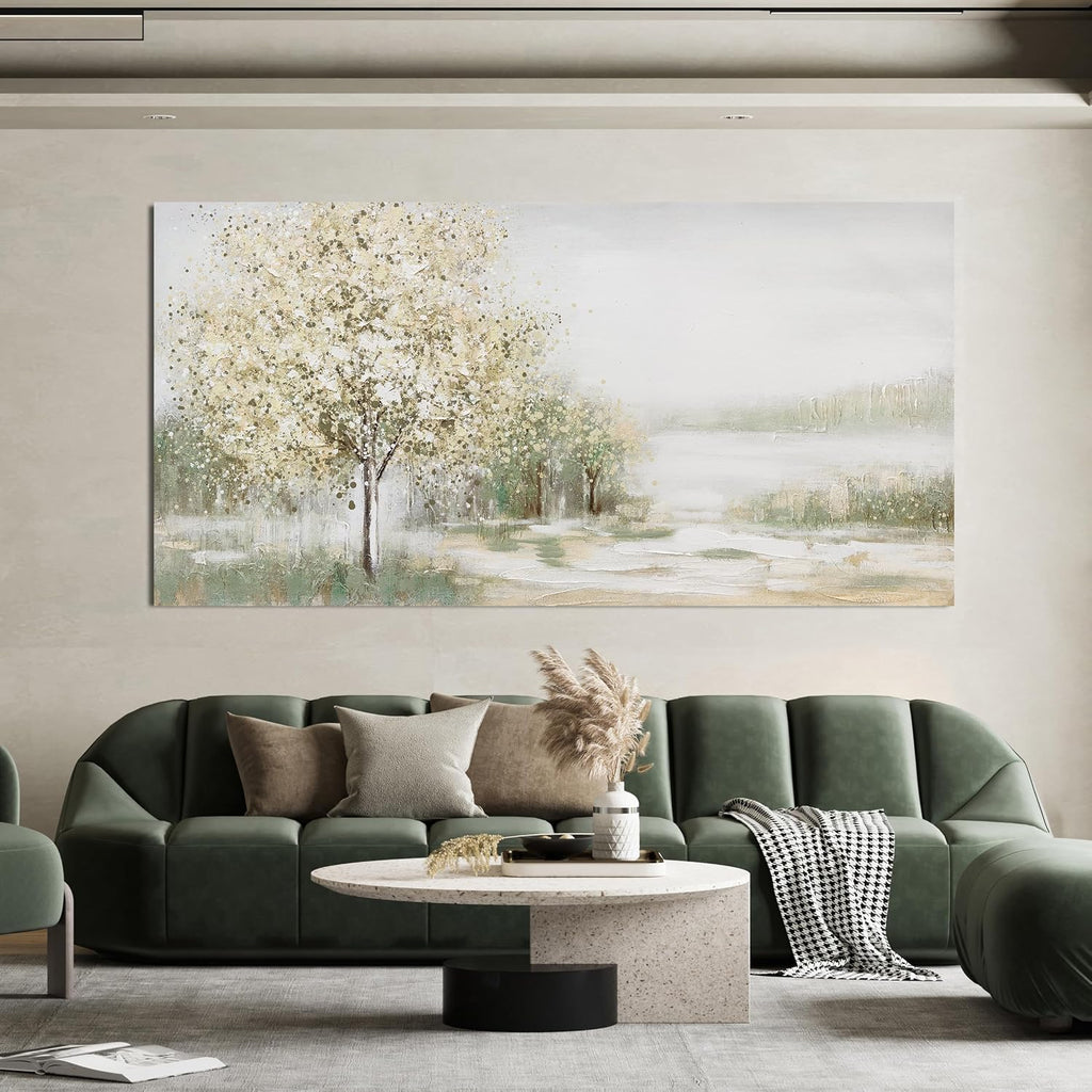Canvas Wall Art Decor Oversized Landscape Wall Art Decor Green Wall Art for Living Room Natural Canvas Art Wall Decor Oversized Wall Art Prints For Walls Home Office Wall Decorations 39'X78'