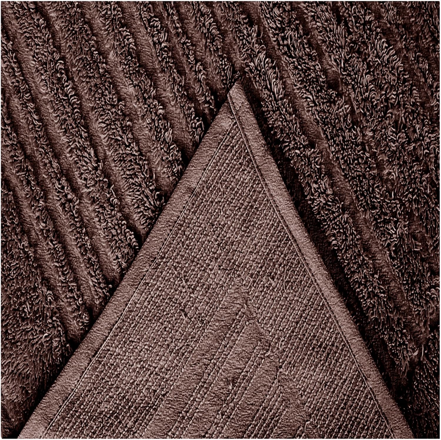 Better Trends Chenille Bedspreads Twin Size, Chocolate 100% Cotton Chenille Medallion Design Tufted Bedding Coverlet Soft Lightweight, 96'x110' with 1 PC Sham 2 Pieces Set Ashton Collection