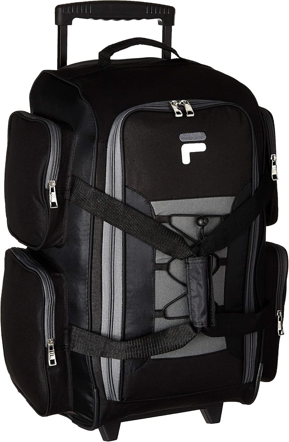 Fila 22' Lightweight Carry On Rolling Duffel Bag, Black, One Size