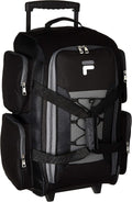 Fila 22' Lightweight Carry On Rolling Duffel Bag, Black, One Size