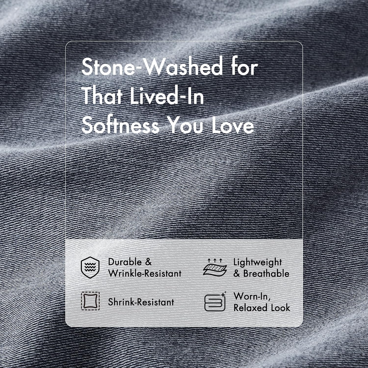 Woolrich Twin Comforter Set Cotton Stone Washed, Oversized Comforters Twin Size Bed, All Season Down Alternative Overfilled Twin Size Comforter, McKenzie, Twin/Twin XL Blue 2 Piece