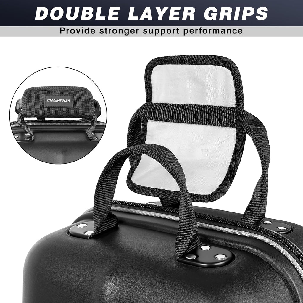 CHAMPKEY Premium Soft-Padded Golf Travel Bags for Airlines - Travel Golf Gags for Airlines with Premium Oxford Fabric and Oversized Wheels
