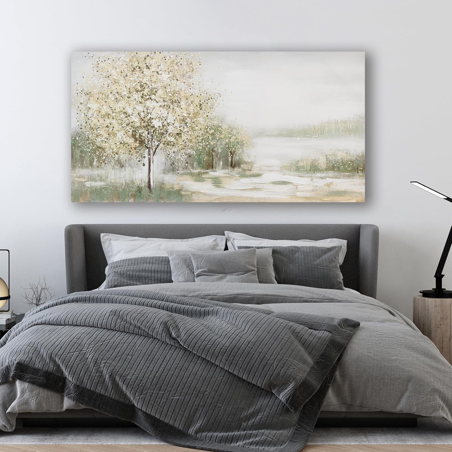 Canvas Wall Art Decor Large Green Wall Art for Living Room Natural Landscape Wall Art Decor Canvas Art Wall Decor Oversized Wall Art Prints for Room Bedroom Office Decor 29'X58'