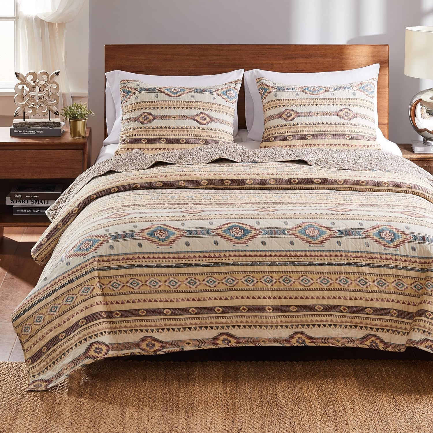 Barefoot Bungalow Phoenix Quilt Set, 2-Piece Twin/XL, Tan (Pack of 2)