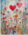 Stupell Industries Heart & Garden Collage Canvas Wall Art Design by LSR Design Studio, 36 x 48