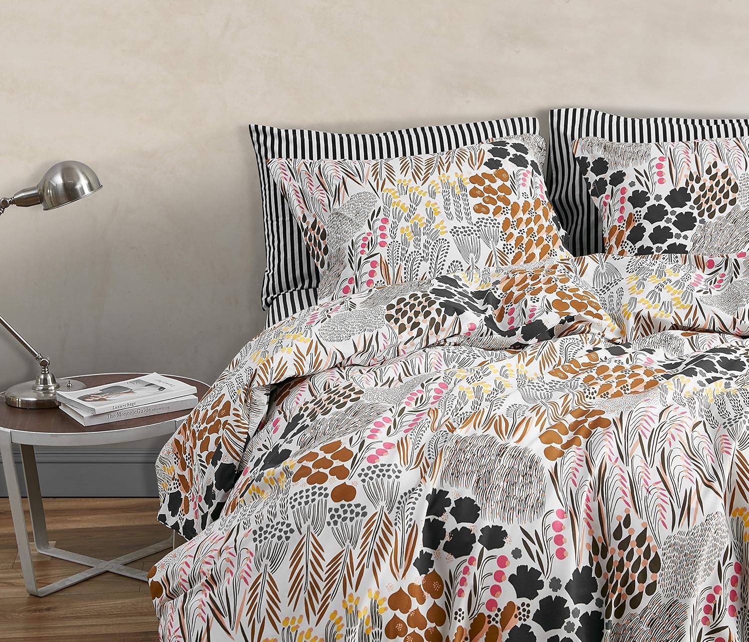 Marimekko - King Duvet Cover Set, Cotton Percale Bedding with Matching Shams, All Season Home Decor (Pieni Letto Multicolor, King)