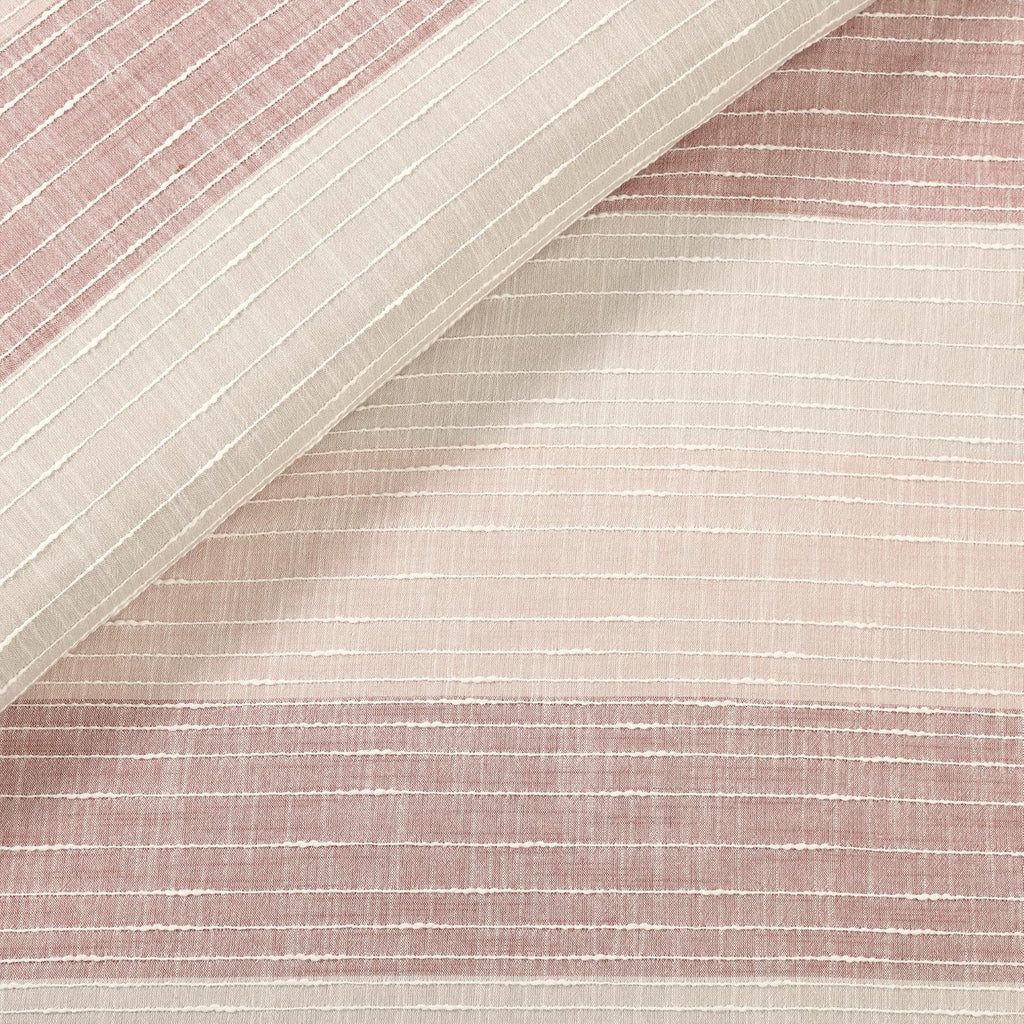 Levtex Home Sand Stripes BlushQueen Duvet Cover Set (90x94in) with 2 Pillowcases (26x20in) - Woven Jacquard Stripe - Pink, Dusty Rose, Cream, White - Cotton Queen Size Duvet Cover Set -Soft Pre-Washed