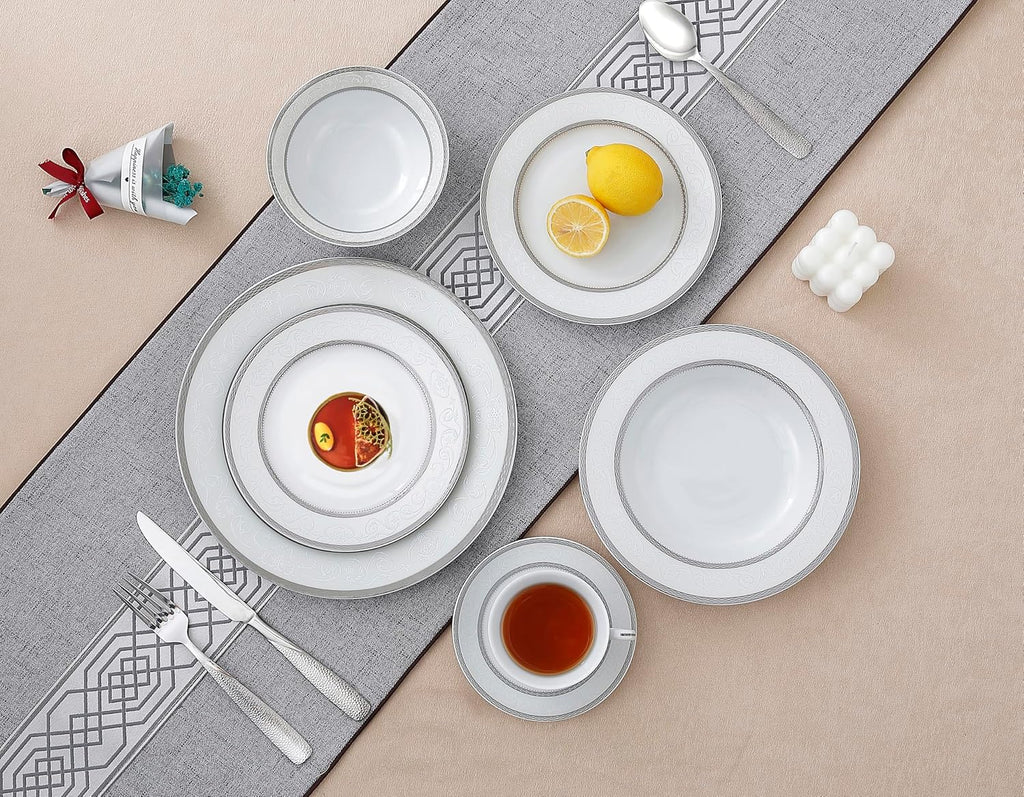 Lorenzo Sirena 57-Piece Dinnerware Set, Service for 8