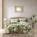 Tommy Bahama - California King Comforter Set, Cotton Sateen Bedding with Matching Shams & Bedskirt, Bedding Set for All Seasons (Palmiers Green, California King)